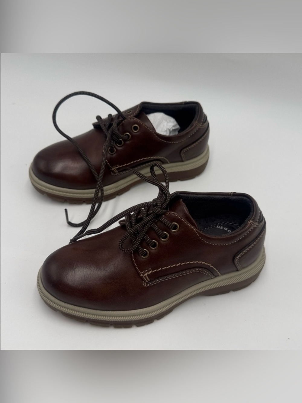 NWOT Florsheim Boys' Brown Dress Shoes with Memory Foam Flexsole Size 11M